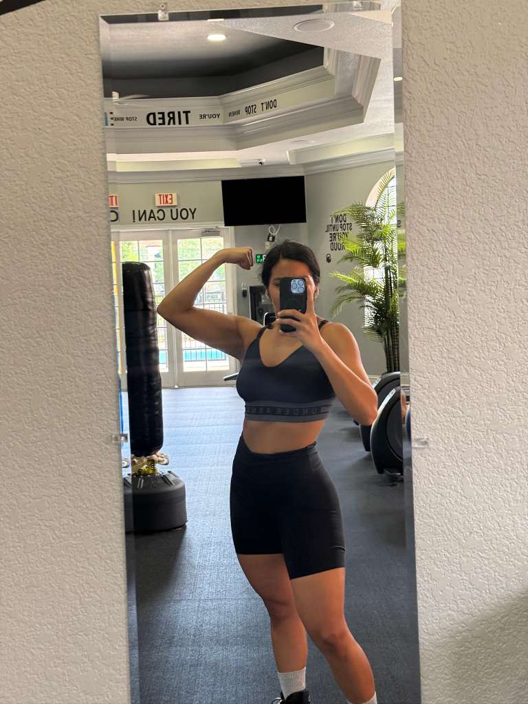 Valentina after training